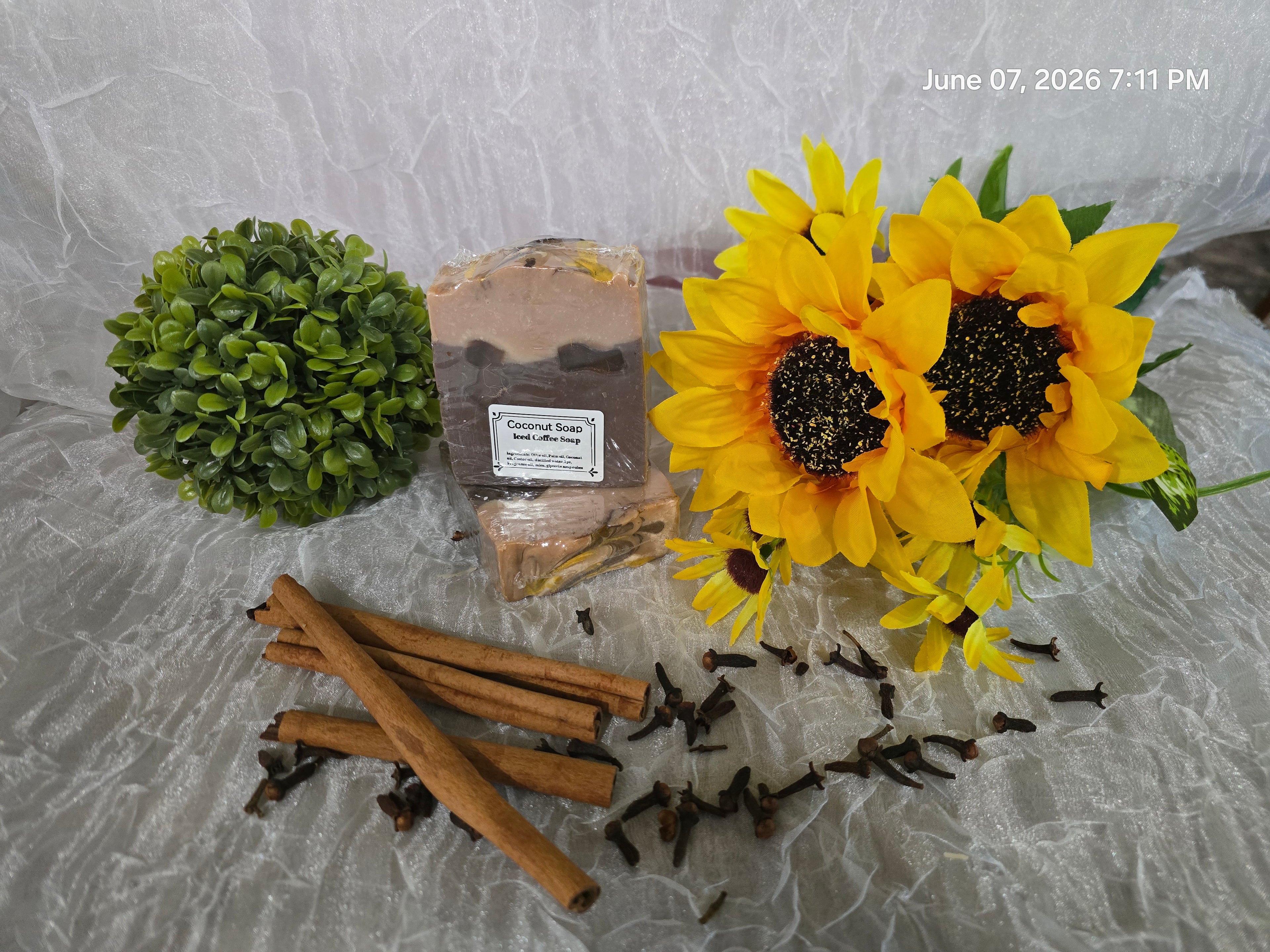 Iced coffee coconut soap